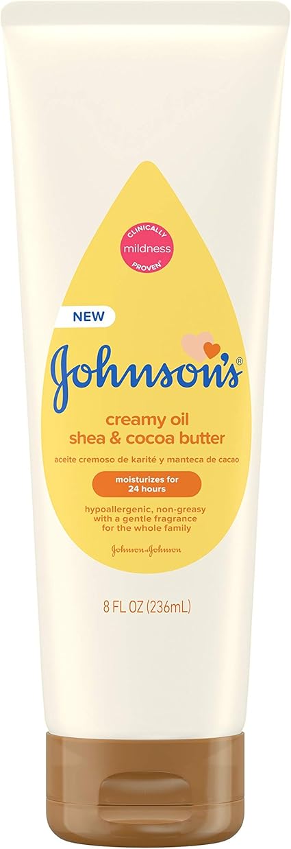 Creamy Oil - Shea & Cocoa Butter by Johnson's baby - Non-toxic, STOP rated product free from harmful chemicals