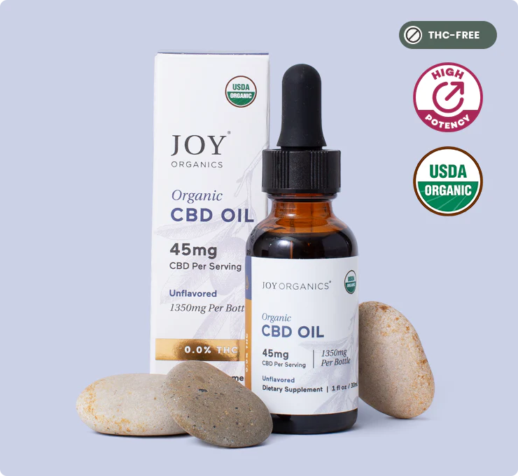 Organic CBD Tincture (Unflavored) by Joy Organics - Non-toxic Body Oils, Butters + lotions product rated GO by Million Marker, free from BPA, phthalates, and parabens