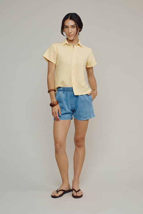 Cóbano Denim Short by JUNGMAVEN - Non-toxic Clothes product rated GO by Million Marker, free from BPA, phthalates, and parabens