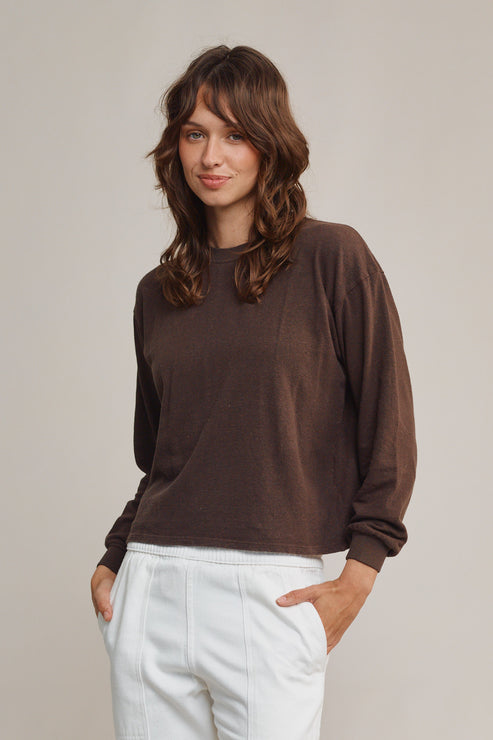 Cropped Long Sleeve Tee by JUNGMAVEN - Non-toxic Clothes product rated GO by Million Marker, free from BPA, phthalates, and parabens