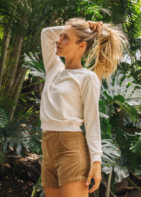 Crux Cropped Sweatshirt by JUNGMAVEN - Non-toxic Clothes product rated GO by Million Marker, free from BPA, phthalates, and parabens