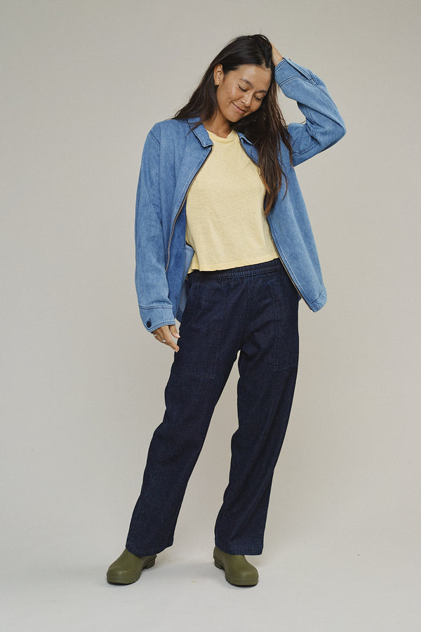 Denim Ocean Pant by JUNGMAVEN - Non-toxic Clothes product rated GO by Million Marker, free from BPA, phthalates, and parabens