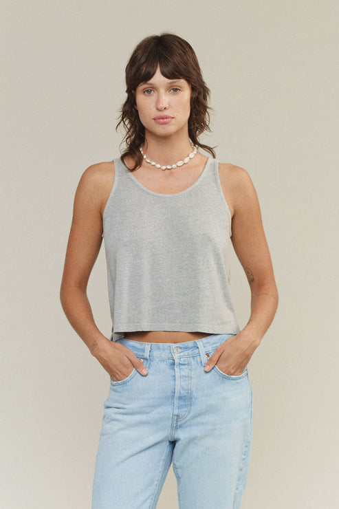 Heathered Cropped Tank by JUNGMAVEN - Non-toxic Clothes product rated GO by Million Marker, free from BPA, phthalates, and parabens