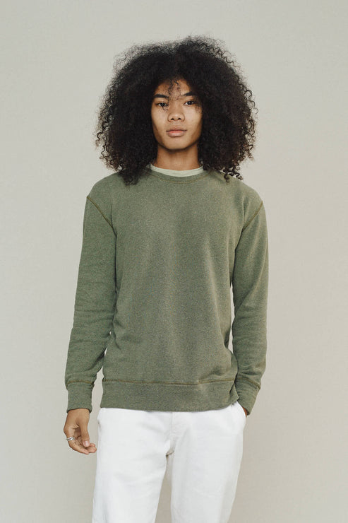 Heathered Fleece Tahoe Sweatshirt by JUNGMAVEN - Non-toxic Clothes product rated GO by Million Marker, free from BPA, phthalates, and parabens