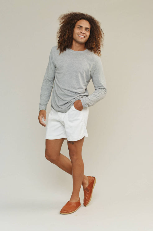 Heathered Jung Long Sleeve Tee by JUNGMAVEN - Non-toxic Clothes product rated GO by Million Marker, free from BPA, phthalates, and parabens