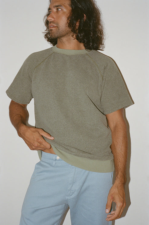 Heathered Magnuson Short Sleeve Raglan by JUNGMAVEN - Non-toxic Clothes product rated GO by Million Marker, free from BPA, phthalates, and parabens