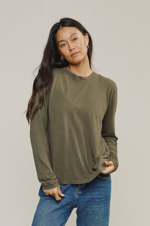 Jung Long Sleeve Tee by JUNGMAVEN - Non-toxic Clothes product rated GO by Million Marker, free from BPA, phthalates, and parabens