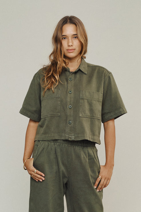 Phinney Twill Shirt by JUNGMAVEN - Non-toxic Clothes product rated GO by Million Marker, free from BPA, phthalates, and parabens