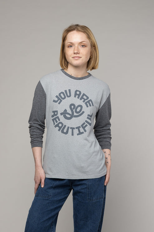 You Are So Beautiful Humboldt Long Sleeve Tee by JUNGMAVEN - Non-toxic Clothes product rated GO by Million Marker, free from BPA, phthalates, and parabens