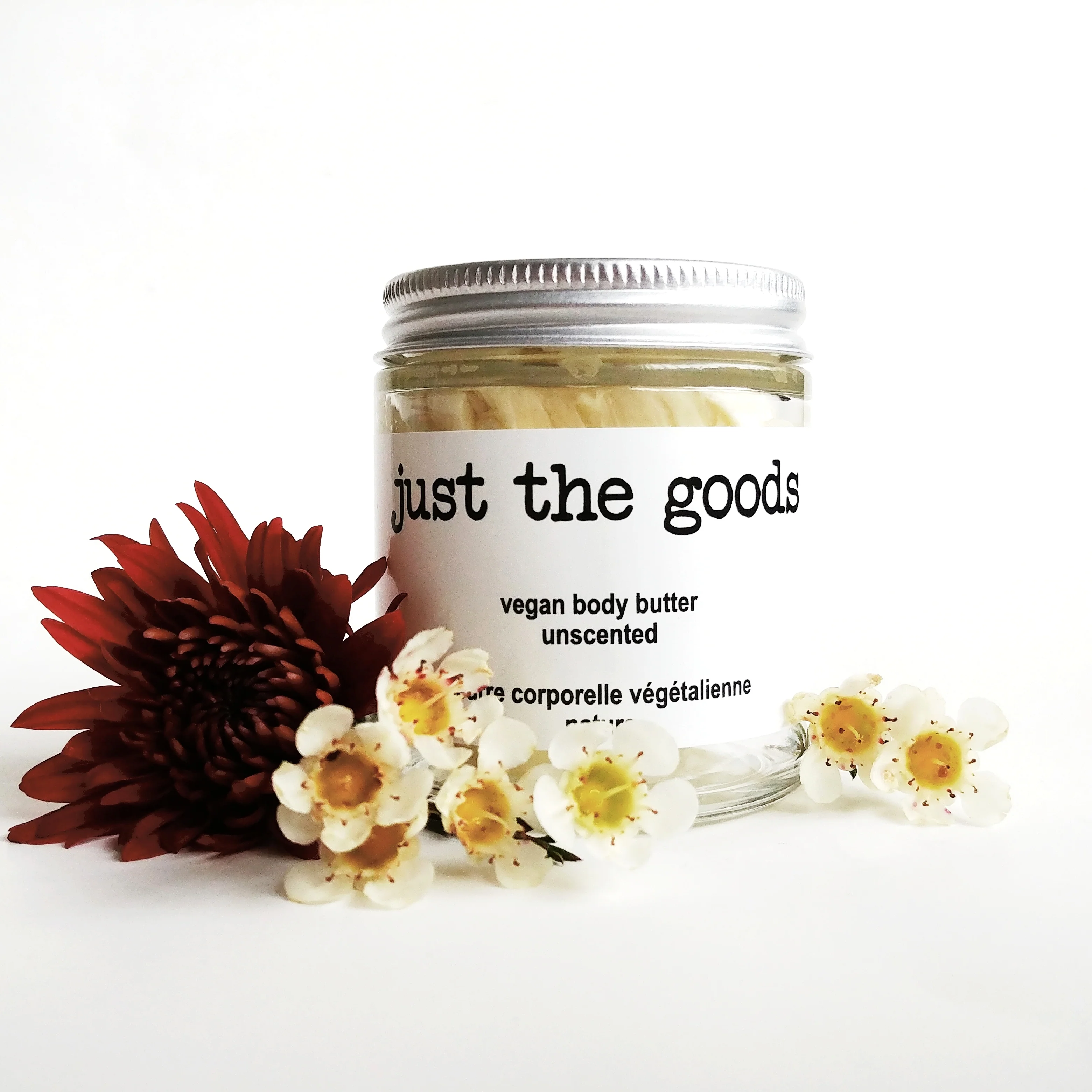 Unscented Vegan Body Butter by Just the Goods - Non-toxic, GO rated product free from harmful chemicals