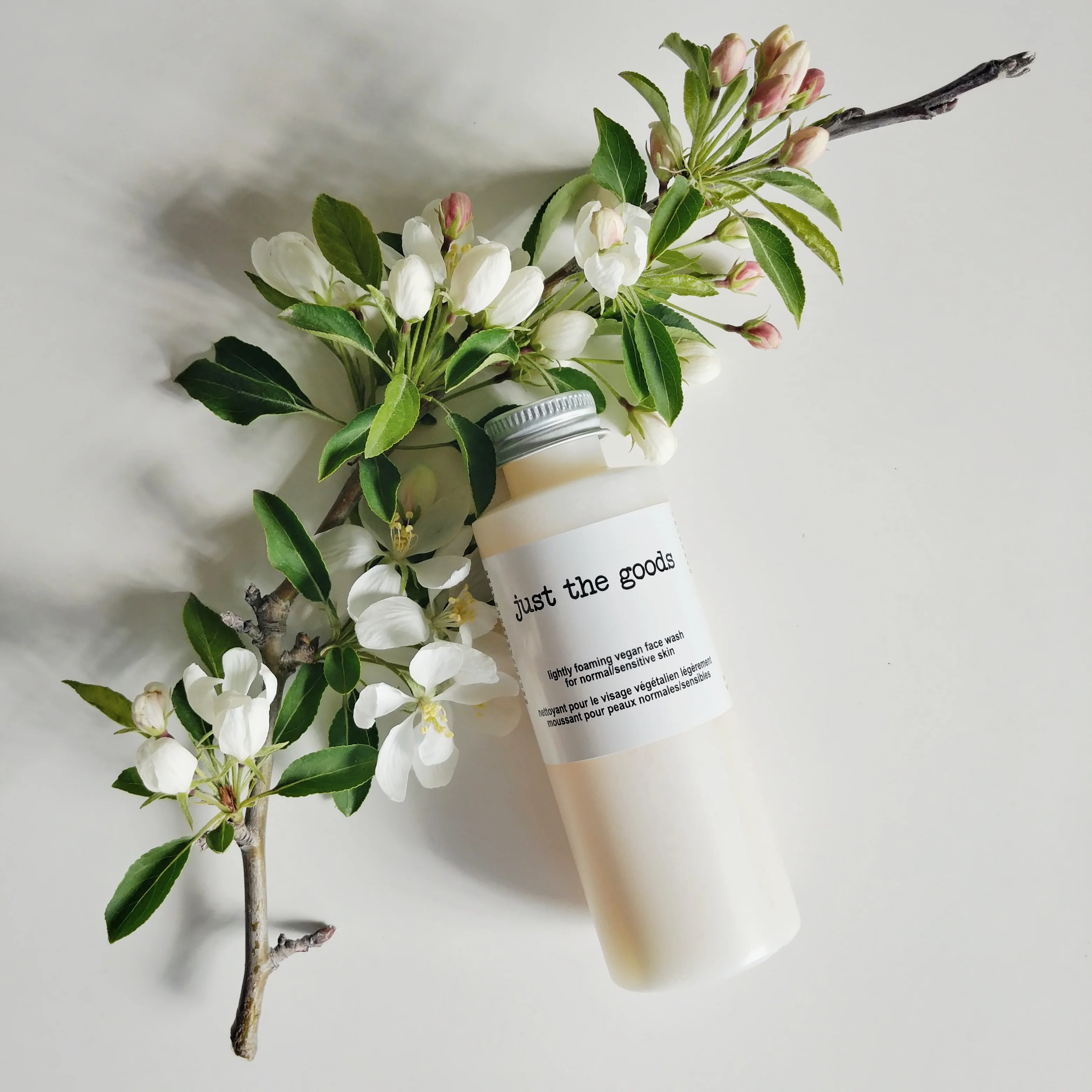 Vegan Face Wash for Normal/Sensitive Skin by Just the Goods - Non-toxic Facial Care product rated SLOW by Million Marker, free from BPA, phthalates, and parabens