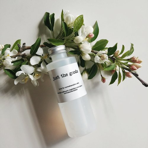 Vegan Facial Toner for Normal/Sensitive Skin by Just the Goods - Non-toxic Facial Care product rated GO by Million Marker, free from BPA, phthalates, and parabens