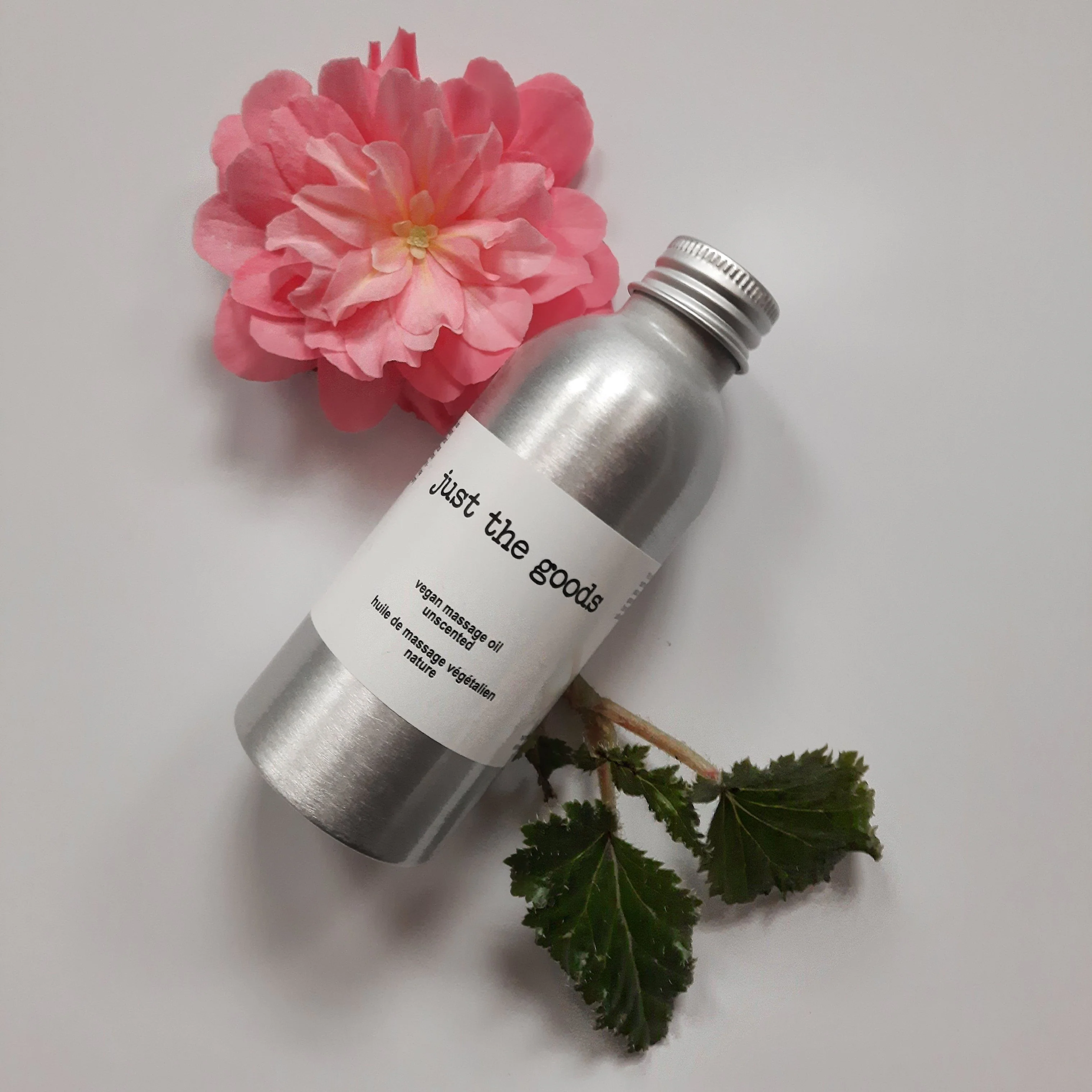 Vegan Unscented Nut-Free Massage / Body Oil by Just the Goods - Non-toxic, GO rated product free from harmful chemicals