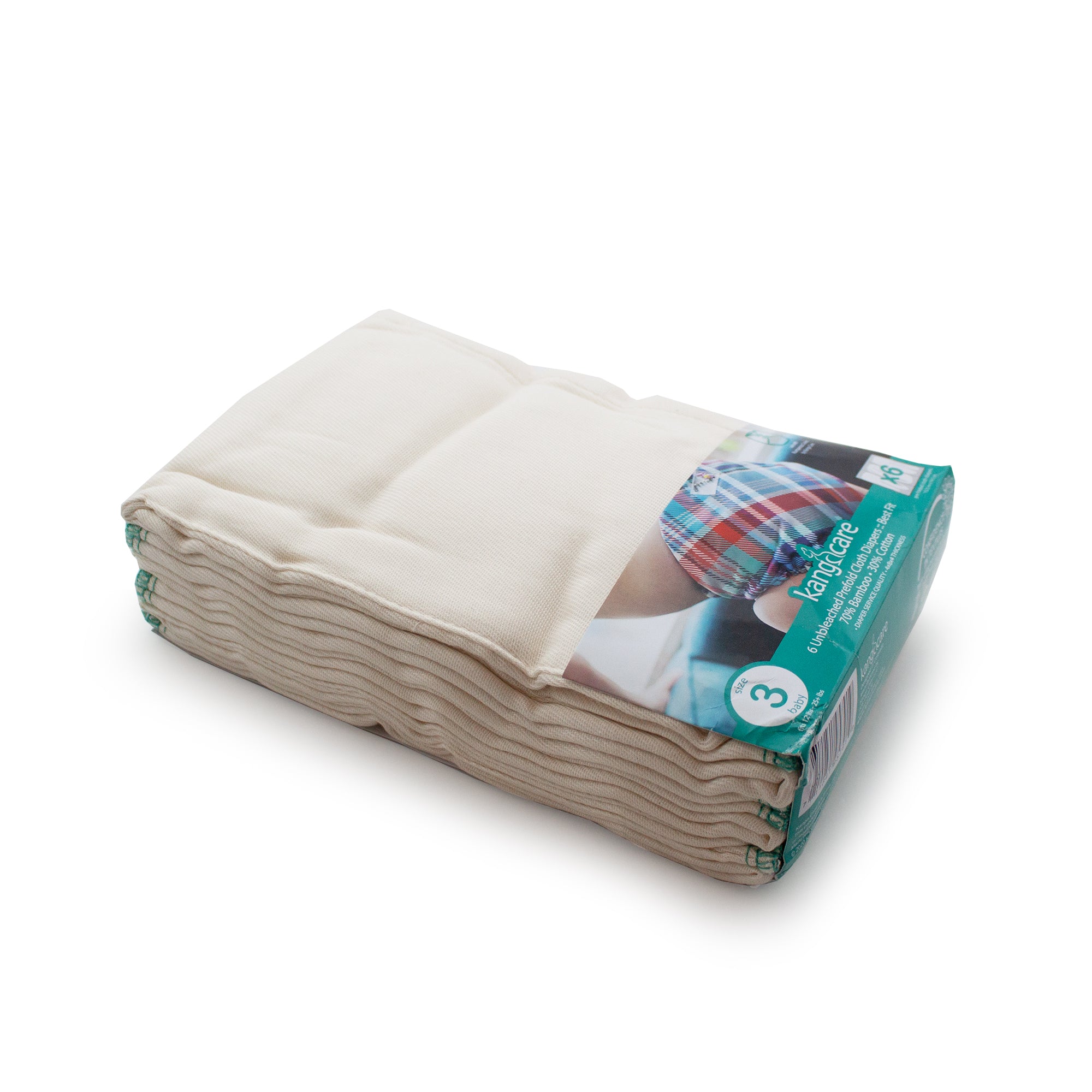 Baby Bamboo Prefold Cloth Diapers by kangacare - Non-toxic, GO rated product free from harmful chemicals