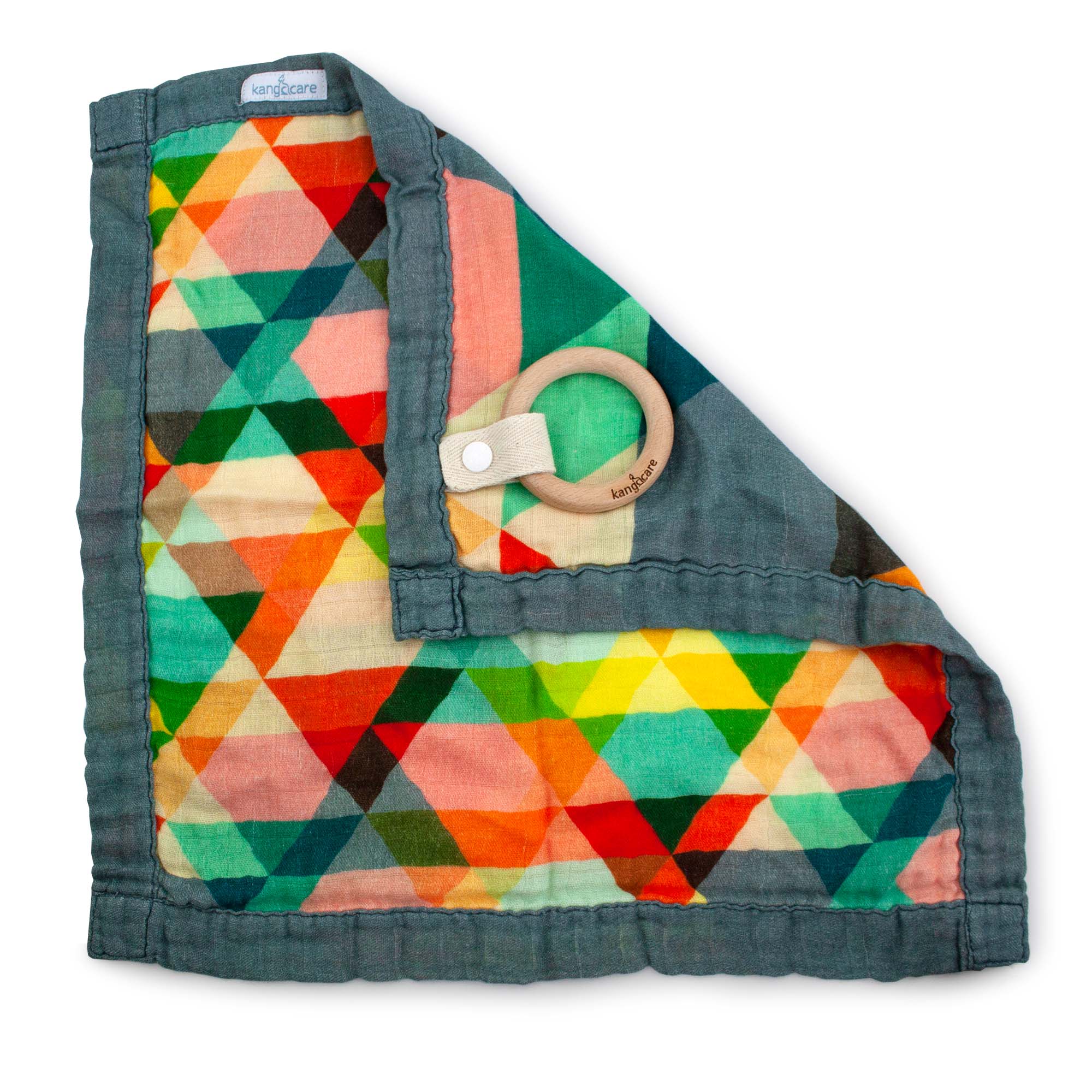 Reversible Teething Blanket Lovey by kangacare - Non-toxic Pacifiers + Teethers product rated SLOW by Million Marker, free from BPA, phthalates, and parabens