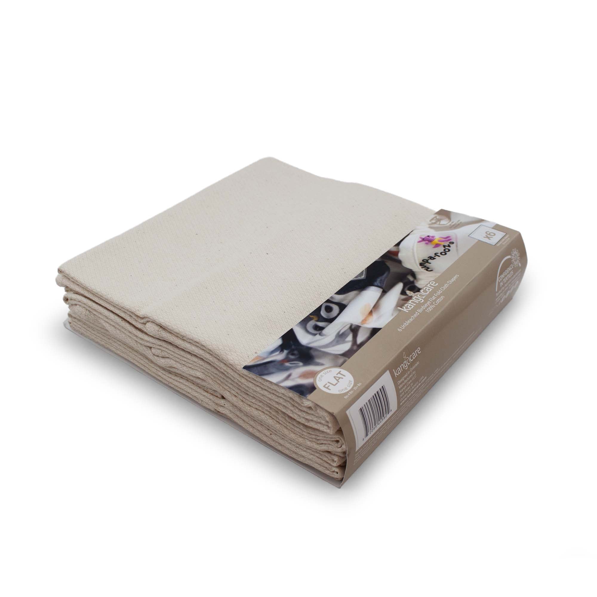 Unbleached Birdseye Cotton Flat Cloth Diapers by kangacare - Non-toxic, GO rated product free from harmful chemicals
