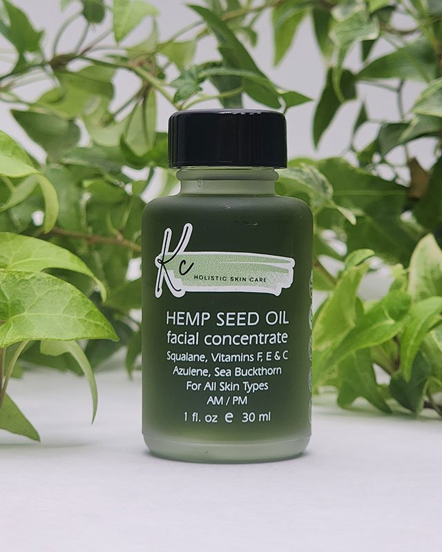 Hemp Seed Oil Facial Concentrate by KC Holistic Skin Care - Non-toxic, SLOW rated product free from harmful chemicals