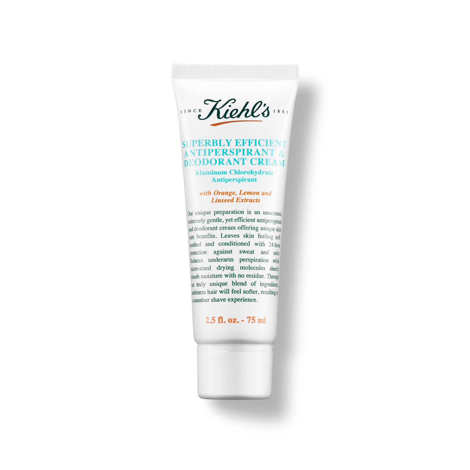 Superbly Efficient Antiperspirant & Deodorant Cream by Kiehl's - Non-toxic, STOP rated product free from harmful chemicals