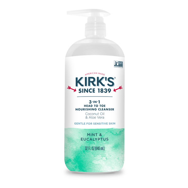 3-In-1 Head To Toe Nourishing Cleanser - Mint & Eucalyptus by KIRK'S SINCE 1839 - Non-toxic, SLOW rated product free from harmful chemicals