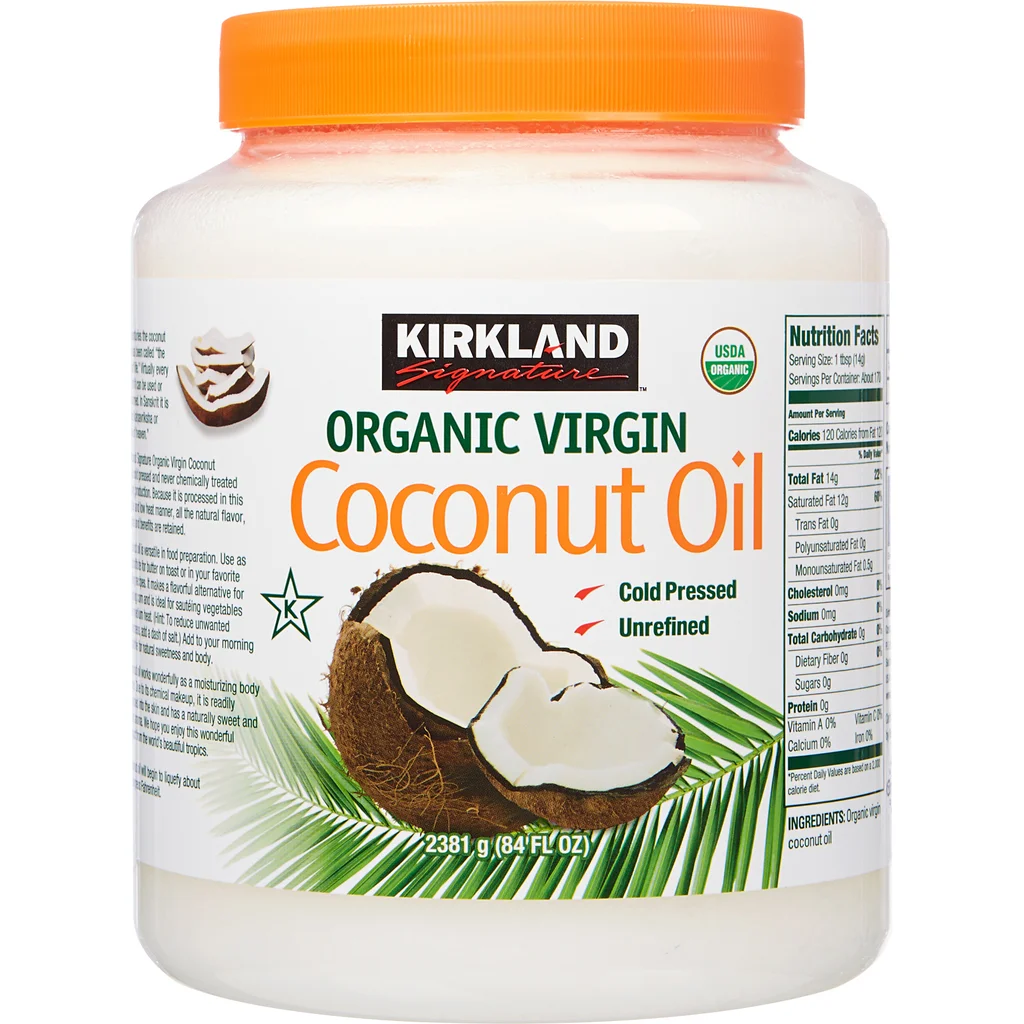 Organic Virgin Coconut Oil by KIRKLAND Signature - Non-toxic, GO rated product free from harmful chemicals