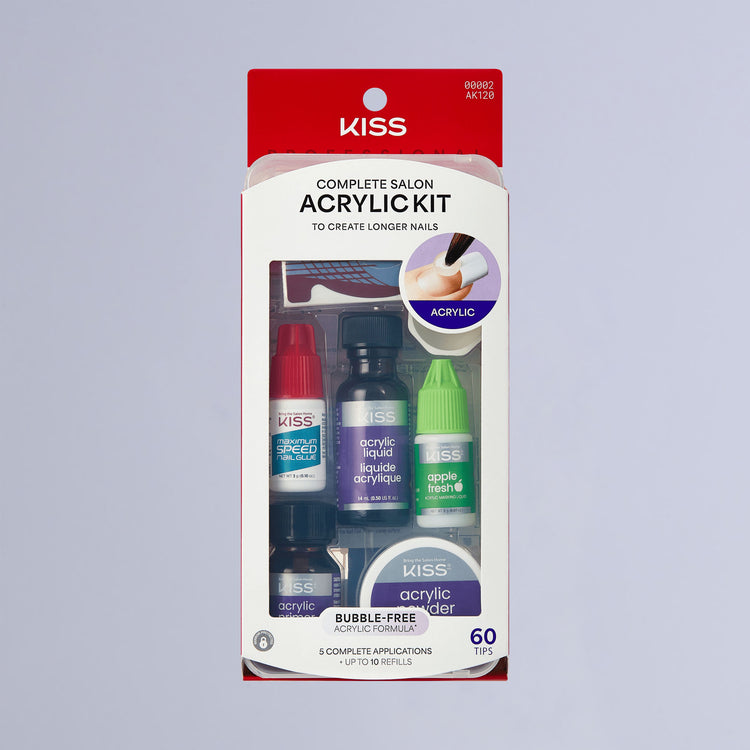 Acrylic kit by KISS - Non-toxic, STOP rated product free from harmful chemicals