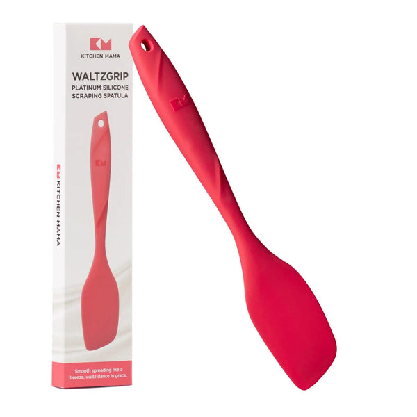 Silicone Scraping Spatula by Kitchen Mama - Non-toxic, SLOW rated product free from harmful chemicals