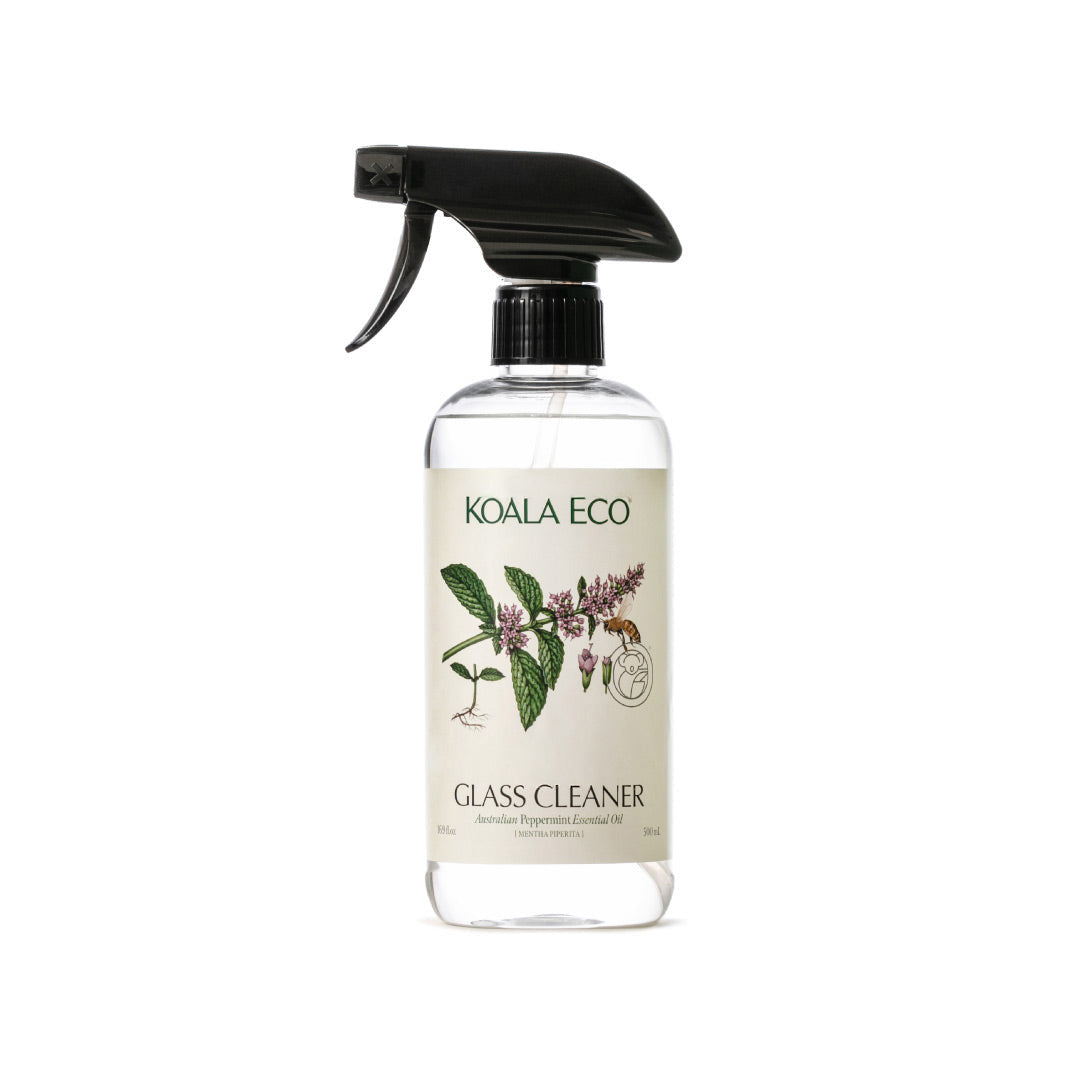 Glass Cleaner - Peppermint Essential Oil by KOALA ECO - Non-toxic, SLOW rated product free from harmful chemicals