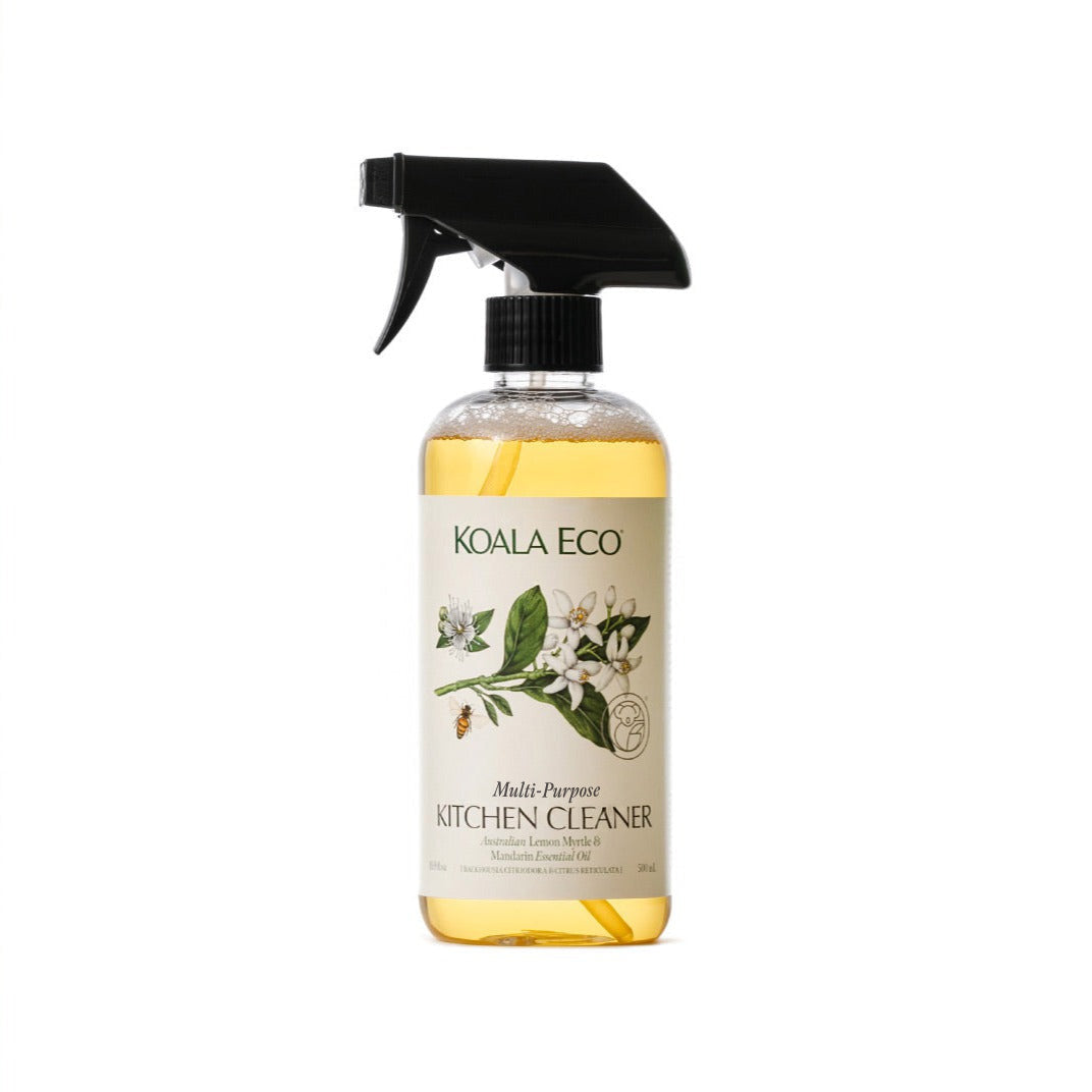 Multi-Purpose Kitchen Cleaner - Lemon Myrtle & Mandarin Essential Oil by KOALA ECO - Non-toxic, SLOW rated product free from harmful chemicals