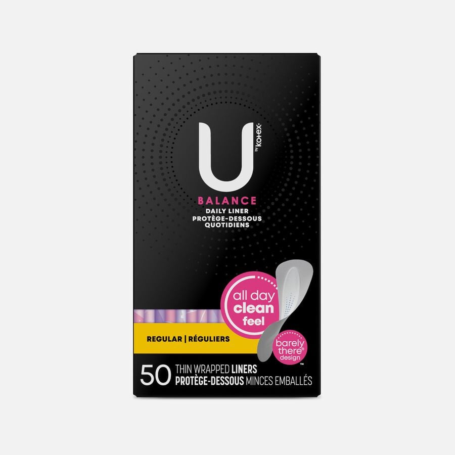 U Balance Daily Liner by Kotex - Non-toxic, STOP rated product free from harmful chemicals