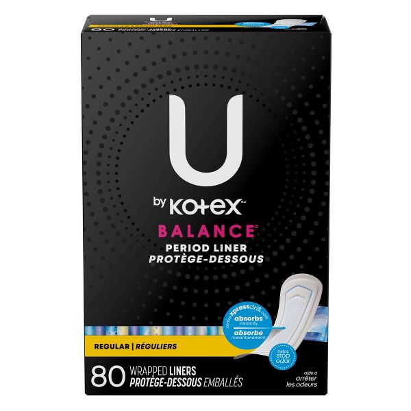 U Balance Period Liner by Kotex - Non-toxic, STOP rated product free from harmful chemicals