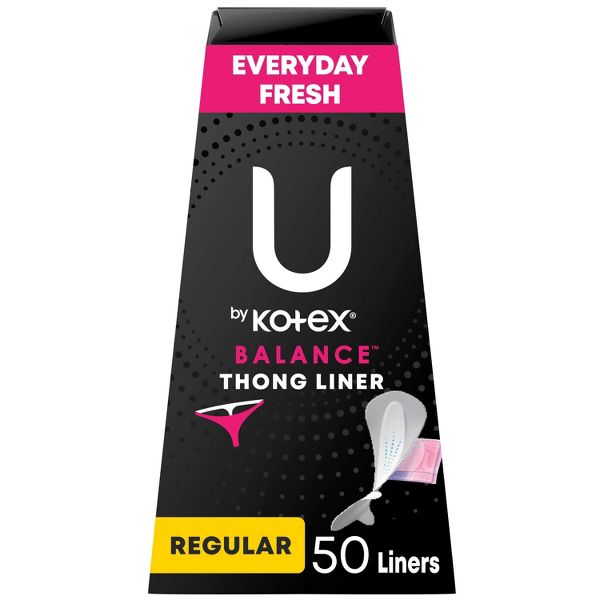 U Every Day Fresh Balance Thong Liners by Kotex - Non-toxic, STOP rated product free from harmful chemicals