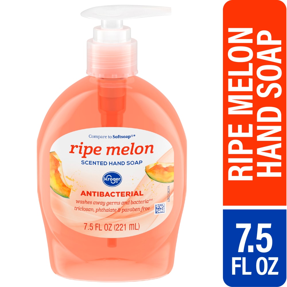 Antibacterial Hand Soap - Ripe Melon by Kroger - Non-toxic, STOP rated product free from harmful chemicals