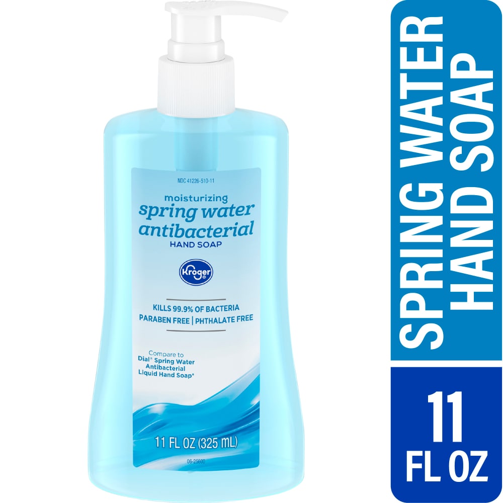 Antibacterial Liquid Hand Soap – Spring Water by Kroger - Non-toxic, STOP rated product free from harmful chemicals