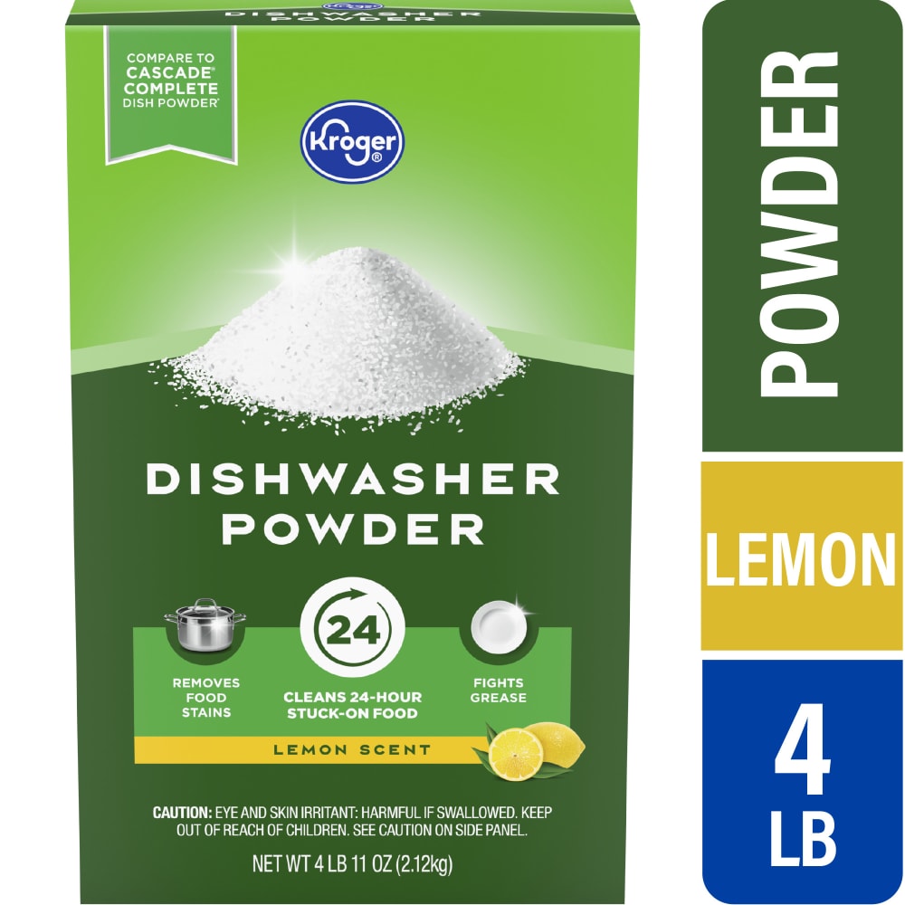 Dishwasher Powder - Lemon Scent by Kroger - Non-toxic, SLOW rated product free from harmful chemicals