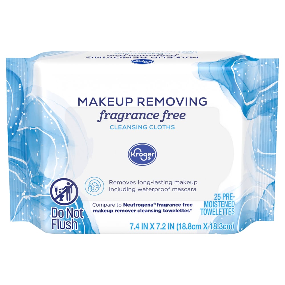 Makeup Remover Wipes – Fragrance Free by Kroger - Non-toxic, STOP rated product free from harmful chemicals