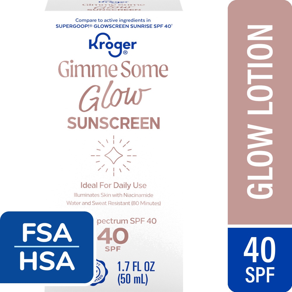 Spectrum SPF 40 Gimme Some Glow Sunscreen by Kroger - Non-toxic, STOP rated product free from harmful chemicals