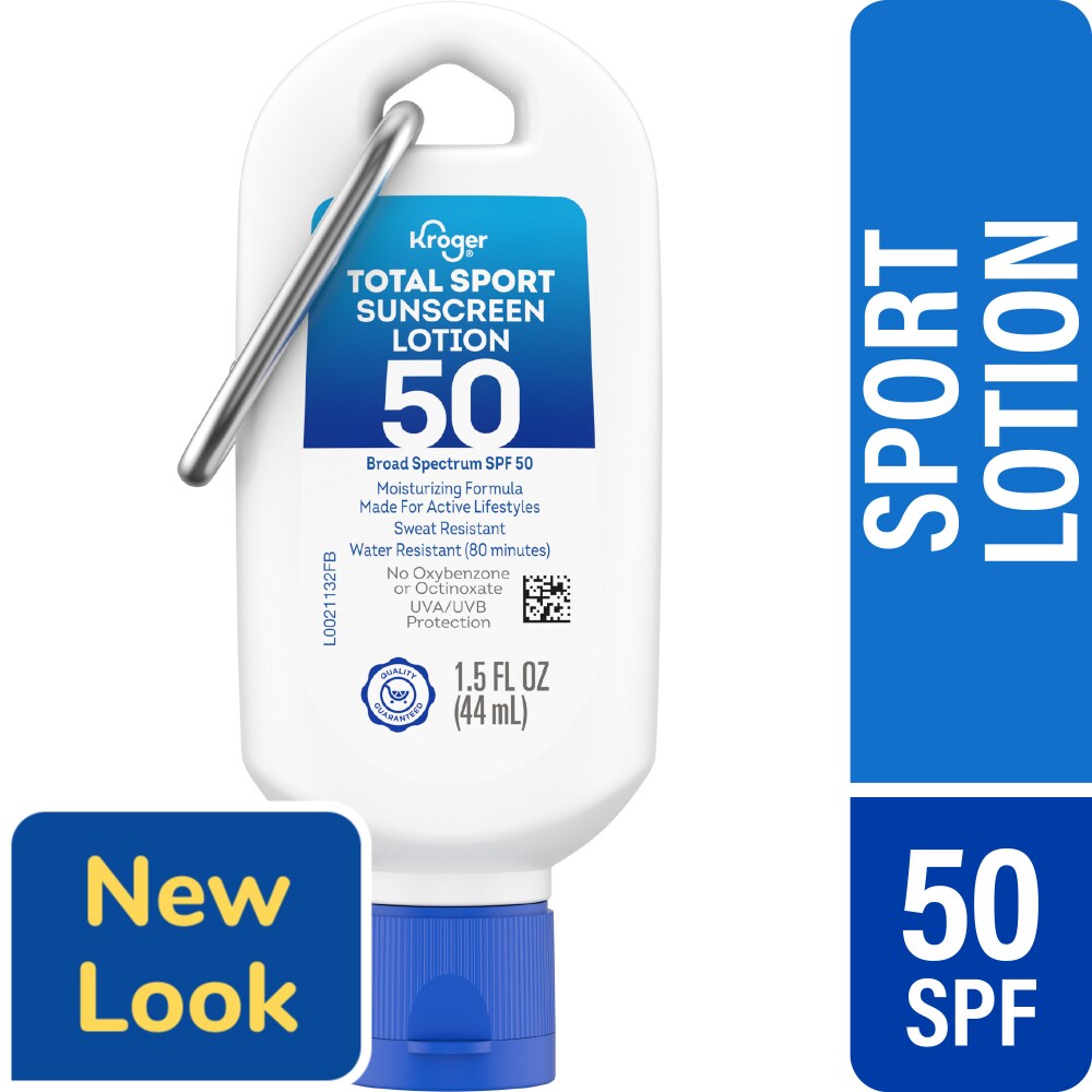 Sport Sunscreen Lotion Broad Spectrum SPF 50 by Kroger - Non-toxic, STOP rated product free from harmful chemicals