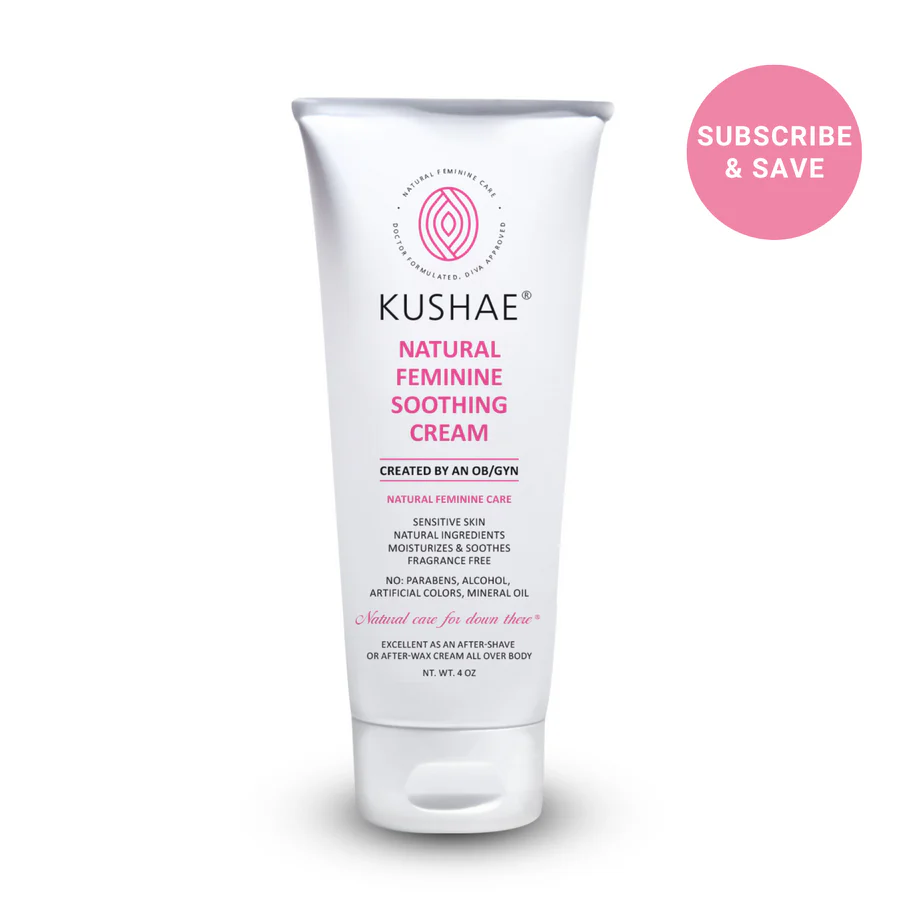 Natural Feminine Soothing Cream by Kushae - Non-toxic, SLOW rated product free from harmful chemicals