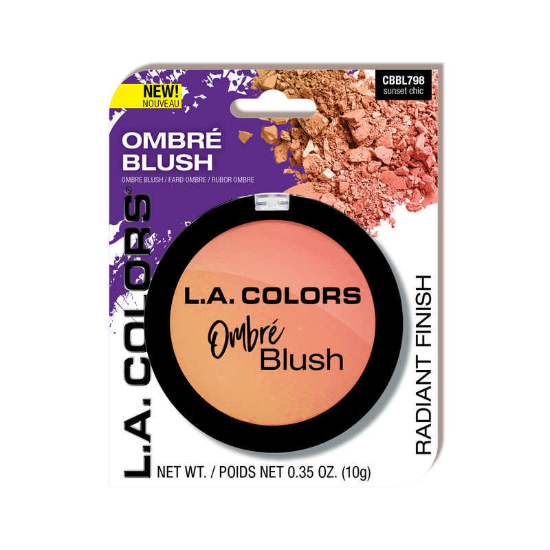 Ombre Blush Sunset Chic by L.A. COLORS - Non-toxic, STOP rated product free from harmful chemicals