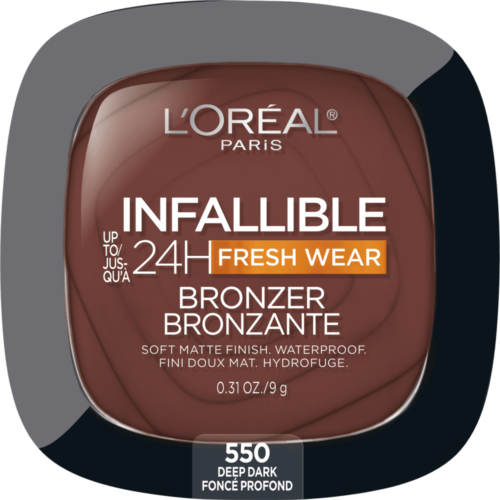 Infallible 24H Fresh Wear Soft Matte Bronzer - Deep Dark by L'ORÉAL PARiS - Non-toxic Cosmetics product rated STOP by Million Marker, free from BPA, phthalates, and parabens