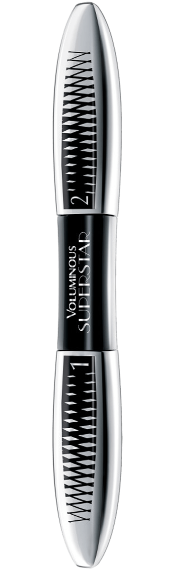 Voluminous Superstar Mascara – Black Brown by L'ORÉAL PARiS - Non-toxic Cosmetics product rated STOP by Million Marker, free from BPA, phthalates, and parabens
