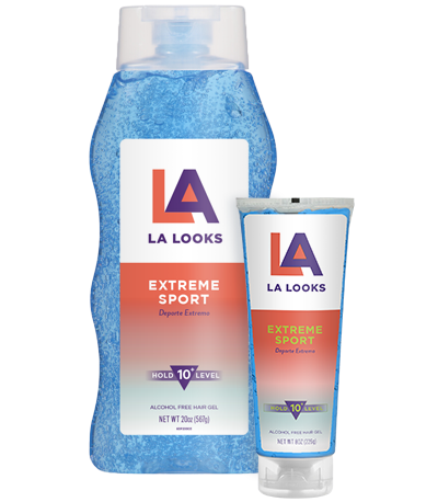Extreme Sport Hair Gel by LA Looks - Non-toxic Hair Styling + Treatment product rated STOP by Million Marker, free from BPA, phthalates, and parabens