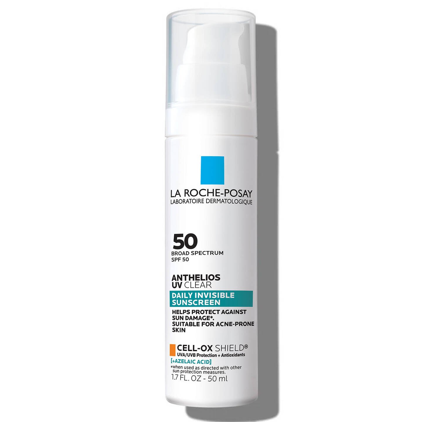 Anthelios UV Clear Sunscreen SPF 50 by LA ROCHE-POSAY LABORATOIRE DERMATOLOGIQUE - Non-toxic Facial Care product rated STOP by Million Marker, free from BPA, phthalates, and parabens