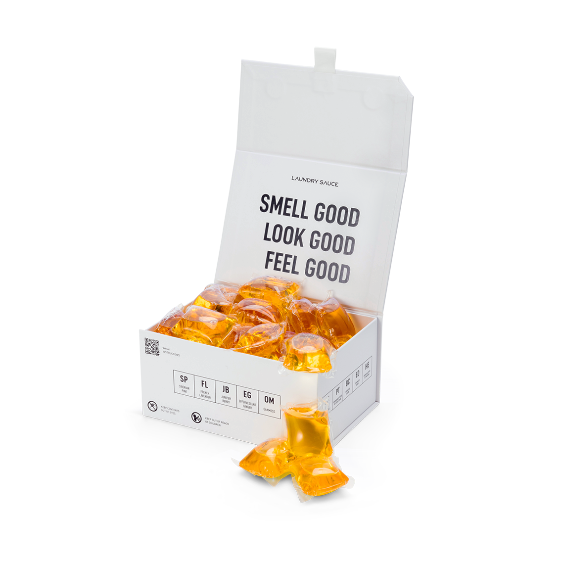 Laundry Detergent Pods - Siberian Pine by LAUNDRY SAUCE - Non-toxic Laundry product rated STOP by Million Marker, free from BPA, phthalates, and parabens