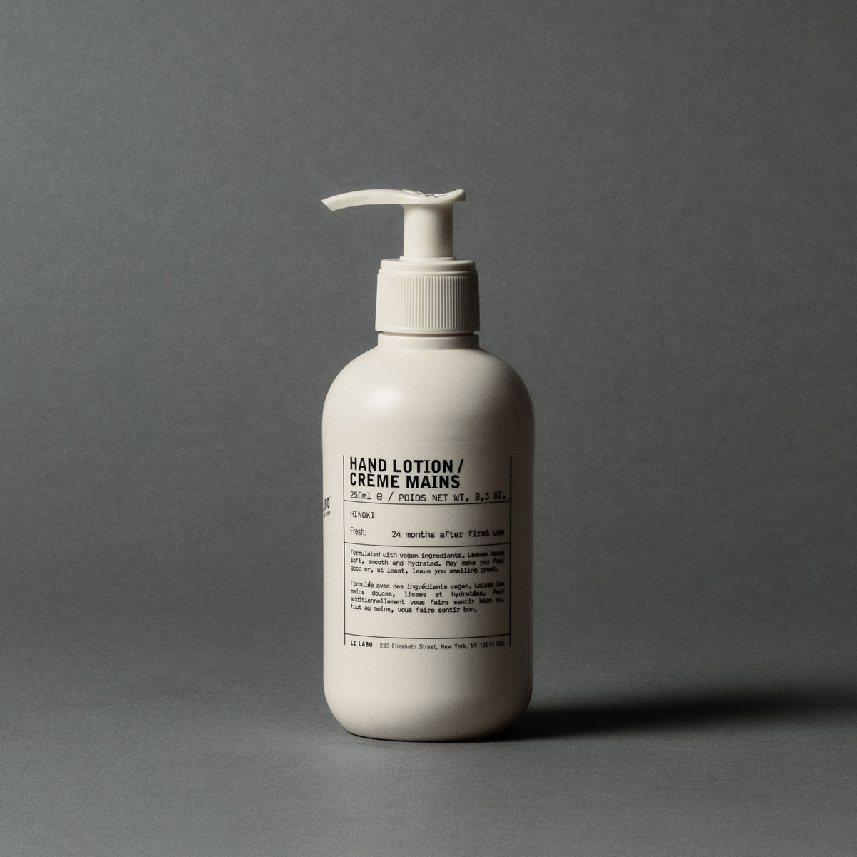 Hand Lotion - Hinoki by LE LABO - Non-toxic, STOP rated product free from harmful chemicals
