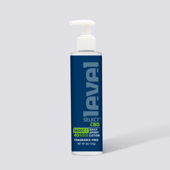 Daily Sport Lotion - Fragrance Free by level SELECT CBD - Non-toxic, SLOW rated product free from harmful chemicals