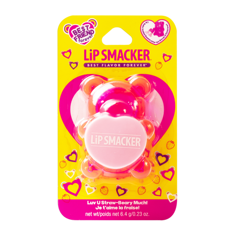 Sugar Bear Lip Balm - Luv U Straw-Beary Much by Lip SMACKER - Non-toxic, STOP rated product free from harmful chemicals