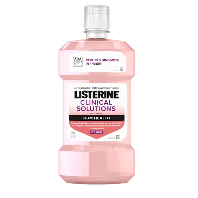 Clinical Solutions Gum Health Antiseptic Mouthwash - Icy Mint by LISTERINE - Non-toxic, STOP rated product free from harmful chemicals