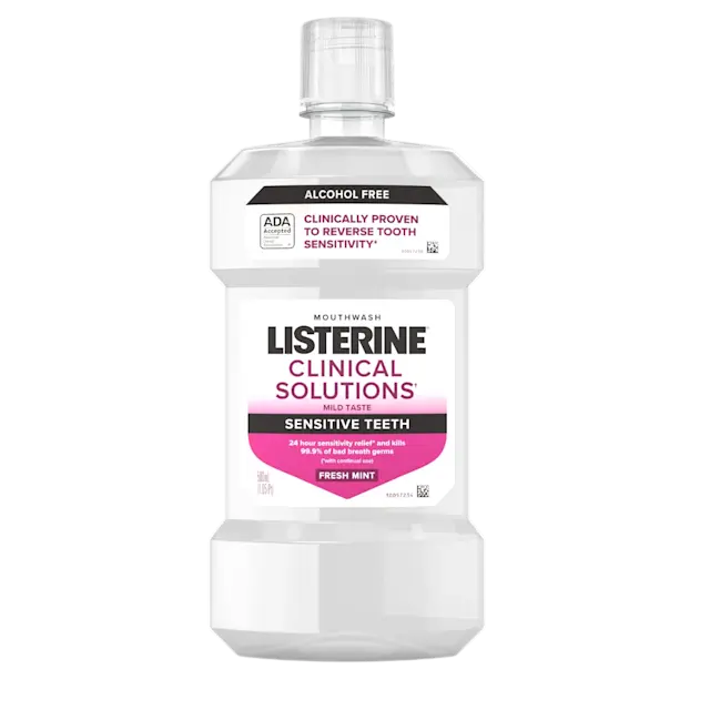 Clinical Solutions Sensitive Teeth Mouthwash - Fresh Mint by LISTERINE - Non-toxic, STOP rated product free from harmful chemicals