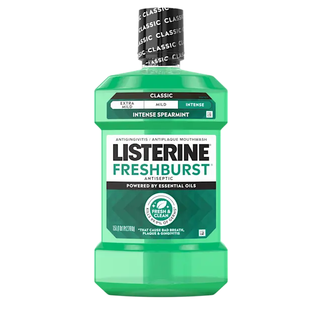 Freshburst Intense Antiseptic Mouthwash by LISTERINE - Non-toxic, STOP rated product free from harmful chemicals